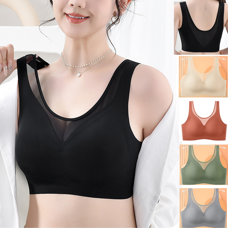 Mastectomy Bra Pocket - Bra wanita, 1pcs tanpa jejak bernapas