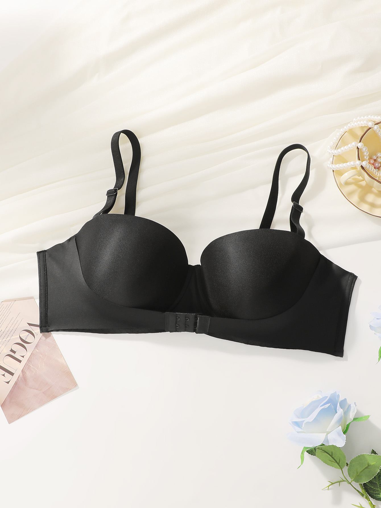 Bra Wanita Ukuran Besar Tanpa  - Plunge Bra Push Up ulasan dan harga