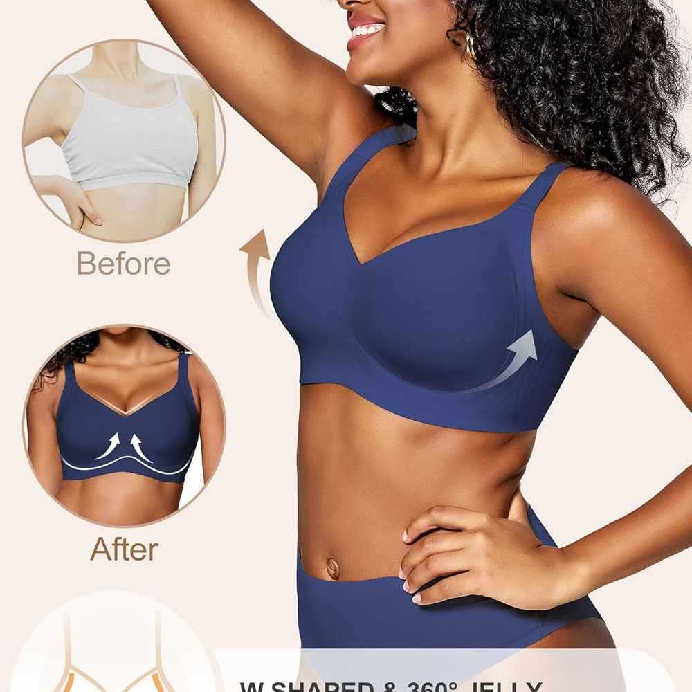 Bra Wanita Tanpa Kawat Seamles - Plunge Bra Push Up ulasan dan harga